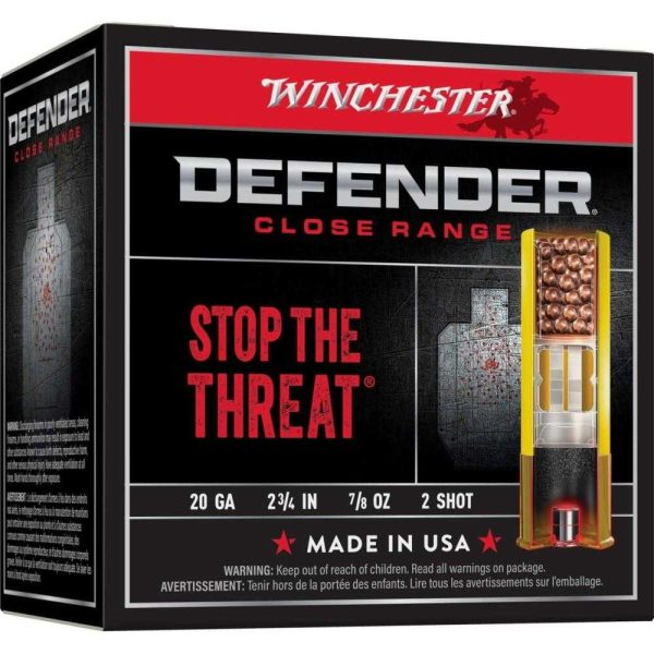 https3A2F2Fmedia.chattanoogashooting.com2Fimages2Fproduct2FWNS202PD252FWNS202PD25_1.jpg Winchester Defender Buckshot Shotshells 20 ga 2-3/4" 7/8 oz 1145 fps #2 25/ct