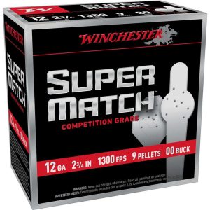 https3A2F2Fmedia.chattanoogashooting.com2Fimages2Fproduct2FWNSMB12002FWNSMB12001.jpg Winchester Super Match Shotshells 12ga 2-3/4" 9Plts 1300 fps #00 25ct