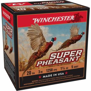 https3A2F2Fmedia.chattanoogashooting.com2Fimages2Fproduct2FWNX203PH52FWNX203PH5_1.jpg Winchester Super-X Super Pheasant Shotshells 20 ga 3" 1-1/4 oz 1250 fps #5 25/ct
