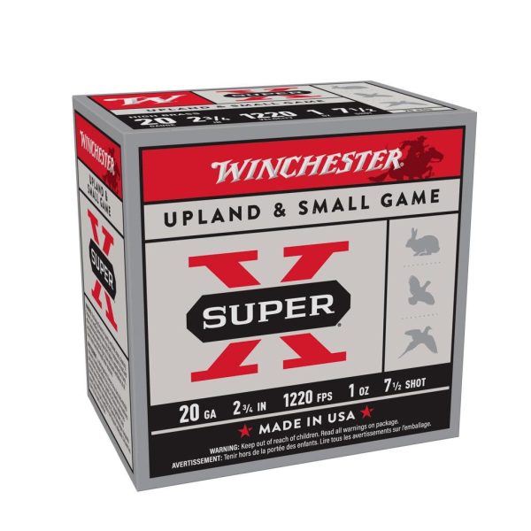https3A2F2Fmedia.chattanoogashooting.com2Fimages2Fproduct2FWNX2072FWNX207_1.jpg Winchester Super-X High-Brass Shotshells 20 ga 2-3/4" 1 oz 1220 fps #7.5 25/ct