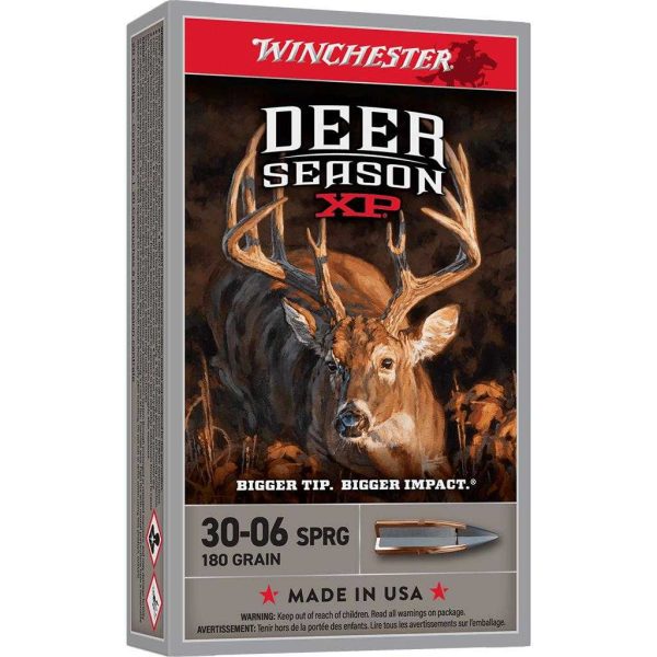 https3A2F2Fmedia.chattanoogashooting.com2Fimages2Fproduct2FWNX3006DS22FWNX3006DS21.jpg Winchester Deer Season XP Rifle Ammunition .30-06 Sprg 180gr PT 2750 fps 20/ct
