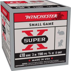 https3A2F2Fmedia.chattanoogashooting.com2Fimages2Fproduct2FWNX413H62FWNX413H6_1.jpg Winchester Super-X High-Brass Shotshells .410 ga 3" 3/4 oz 1100 fps #6 25/ct