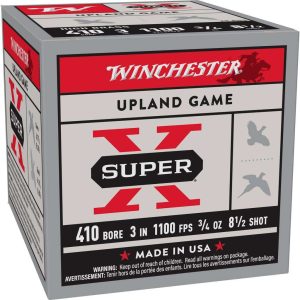 Winchester Super-X High-Brass Shotshells .410 ga 3" 3/4 oz 1100 fps #8-1/2 Shot 25/ct