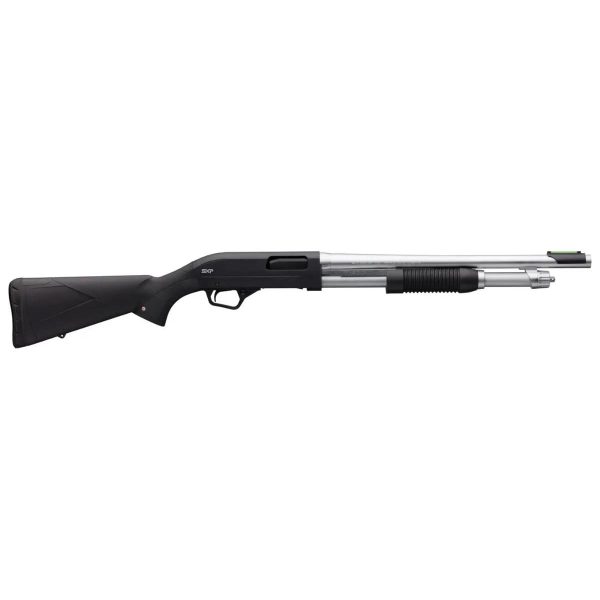 https3A2F2Fmedia.chattanoogashooting.com2Fimages2Fproduct2FWX5122683952FWX5122683951.jpg Winchester SXP Marine Defender Shotgun 12ga 3" Chamber 5rd Capacity 18" Matte Chrome Barrel Black Synthetic Stock