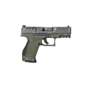 https3A2F2Fmedia.chattanoogashooting.com2Fimages2Fproduct2FWY28584282FWY2858428_1.jpg Walther Optic Ready PDP Compact Handgun 9mm Luger 15rd Magazine 4" Barrel Two Tone Green