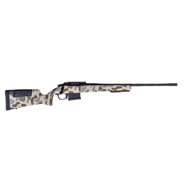 https3A2F2Fmedia.chattanoogashooting.com2Fimages2Fproduct2FXB3WRHS7MMPR4B2FXB3WRHS300NR8B12520252812529.jpg Weatherby Model 307 HUSH Rifle 7mm PRC 5rd Magazine(1) 22'' Threaded Barrel Camo Synthetic Stock