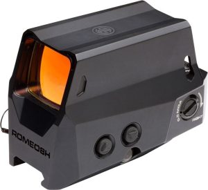 https3A2F2Fmedia.chattanoogashooting.com2Fimages2Fproduct2FXI5906362FXI590636.jpg Sig Sauer Romeo8H 1x38mm Red Dot Sight Ballistic Circle Dot 0.5 MOA Adjustable - Black