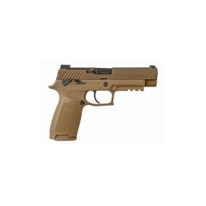 https3A2F2Fmedia.chattanoogashooting.com2Fimages2Fproduct2FXI6029882F320F-9-M17-MS-MA.jpg Sig Sauer P320-M17 Handgun 9mm Luger 10rd Magazine 4.7" Barrel Coyote Tan MA Compliant