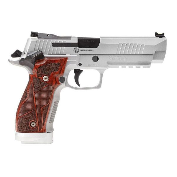 https3A2F2Fmedia.chattanoogashooting.com2Fimages2Fproduct2FXI6627152FXI662715-1.jpg Sig Sauer P226 X-Five Classic Handgun 9mm Luger 20rd Magazines (3) 5" Barrel Silver with Wood Grips Optic Ready