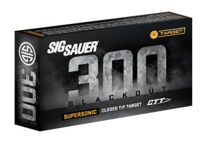 https3A2F2Fmedia.chattanoogashooting.com2Fimages2Fproduct2FXI7265922F300blk-4.jpg Sig Sauer Supersonic CTT Rifle Ammunition .300 AAC Blackout 125 gr 2145 fps 20/ct