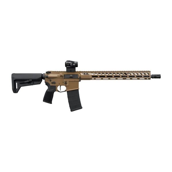 https3A2F2Fmedia.chattanoogashooting.com2Fimages2Fproduct2FXI7441902FXI7441901.jpg Sig Sauer M400 Forge FDE Rifle 5.56 NATO 30rd Magazine 16" Barrel ROMEO-MSR GEN II Adjustable Stock M-LOK Handguard