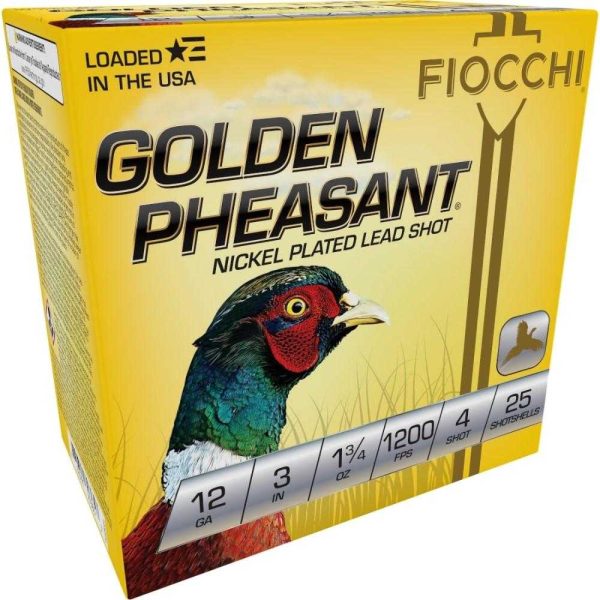 https3A2F2Fmedia.chattanoogashooting.com2Fimages2Fproduct2FXN123GP42FXN123GP4-1.jpg GOLDEN PHEASANT NP 12ga 3" 1 3/4oz #4 1200fps 25RD