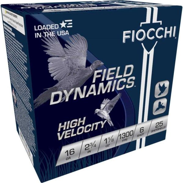 https3A2F2Fmedia.chattanoogashooting.com2Fimages2Fproduct2FXN16HV62FXN16HV6-1.jpg Fiocchi High-Velocity Hunting Load 16 ga 2 3/4" 3 1/8 dr 1 1/8 oz #6 1300 fps - 25/ct