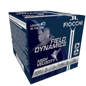 https3A2F2Fmedia.chattanoogashooting.com2Fimages2Fproduct2FXN410HV62FXN410HV6-1.jpg Fiocchi High-Velocity Hunting Load .410 ga 3" MAX 11/16 oz #6 1140 fps 25/rd