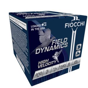 https3A2F2Fmedia.chattanoogashooting.com2Fimages2Fproduct2FXN410HV82FXN410HV8-1.jpg Fiocchi High Velocity Shotshells .410 ga 3" 11/16 oz. 1140 fps #8 25/rd
