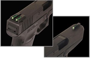 https3A2F2Fmedia.chattanoogashooting.com2Fimages2Fproduct2FXRTG131GT1A2FXRTG131GT1A.jpg Truglo TFO Tritium/Fiber-Optic Day/Night Sights Fits Glock Slimline Models 42/43/43x/48 Set Sights Green Front / Green Rear