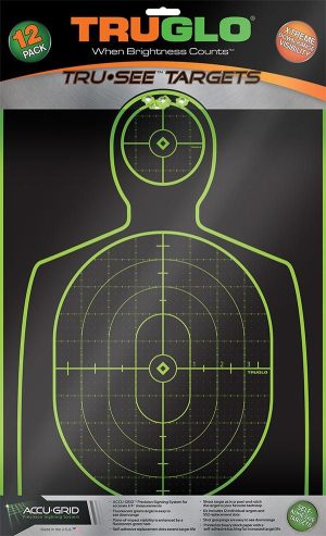 https3A2F2Fmedia.chattanoogashooting.com2Fimages2Fproduct2FXRTG13A122FXRTG13A12.jpg TRUGLO TRU-SEE Self Adhesive Targets - Handgun 12x18 Green 12 Pack