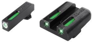 https3A2F2Fmedia.chattanoogashooting.com2Fimages2Fproduct2FXRTG13GL1A2FXRTG13GL1A.jpg Truglo TFX Tritium/Fiber-Optic Day/Night Sights Fits GLOCK 17 / 17L 19 22 23 24 26 27 33 34 35 38 AND 39 - White Outline Front/Rear Green