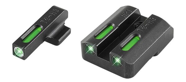 https3A2F2Fmedia.chattanoogashooting.com2Fimages2Fproduct2FXRTG13TA2A2FXRTG13TA2A.jpg Truglo TFX Tritium/Fiber-Optic Day/Night Sights Fit Taurus MIllennium 62 709 Slim / 740 Slim - White Outline Front/Rear Green/