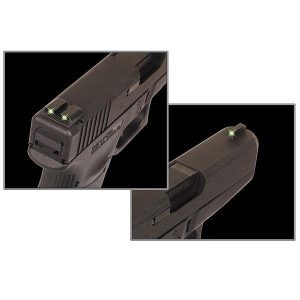 https3A2F2Fmedia.chattanoogashooting.com2Fimages2Fproduct2FXRTG231N12FXRTG231N1.jpg Truglo Tritium Night Sights Fits Novak .260/.450 Set - Front Green/Rear Green