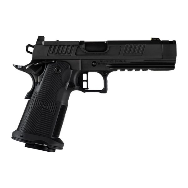 https3A2F2Fmedia.chattanoogashooting.com2Fimages2Fproduct2FXXAA39X1CIGXDBK20PROMNVC2FXXAA39X1CIGXDBK19-1.jpg Alpha Foxtrot AF1911-Romulus Handgun 9mm Luger 20rd Magazines(5) 4.25" Compensated Threaded Barrel Black MOS Cut