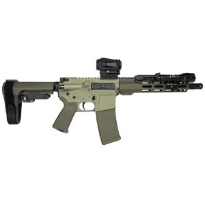 https3A2F2Fmedia.chattanoogashooting.com2Fimages2Fproduct2FZCSCC04021GKNLP2FZCSCC04021GKNLP2.jpg Shark Coast Grassy Knoll AR Pistol Bundle 5.56mm 30rd Magazine 10.5'' Threaded Barrel Vortex Sparc Red Dot Streamlight ProTac SBA3 Brace