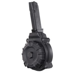 https3A2F2Fmedia.chattanoogashooting.com2Fimages2Fproduct2FZMDRMA202FZMDRMA20.jpg Promag Handgun Magazine for Glock 48/43X Black Polymer Drum 9mm Luger 50/rd