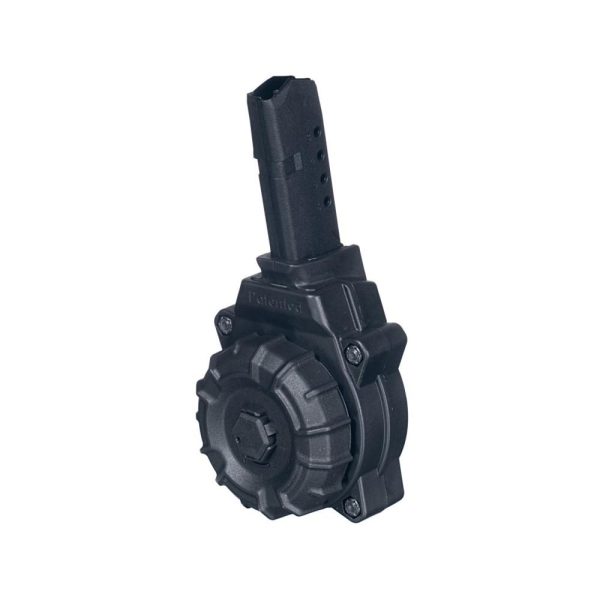 https3A2F2Fmedia.chattanoogashooting.com2Fimages2Fproduct2FZMDRMA342FZMDRMA34-1.jpg Promag Glock 43 Handgun Drum Magazine 9mm Luger 30/rd