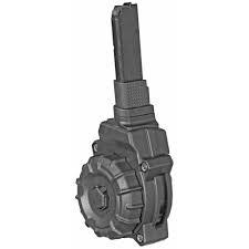 https3A2F2Fmedia.chattanoogashooting.com2Fimages2Fproduct2FZMDRMA392FZMDRMA39.jpg Promag Handgun Drum Magazine Fits Ruger LCP .380 ACP - Blued Steel 32/rd