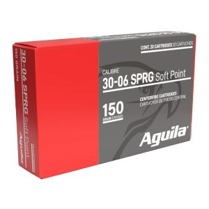 Aguila Ammunition 30-06 Springfield Rifle Ammo - 150 Grain | Soft Point | 20rd Box