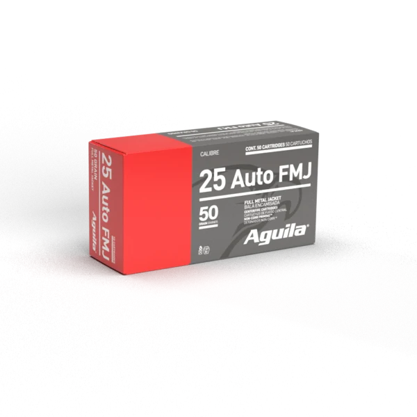 image-full-1918-b5e1938e9b14993b0d1a9331db76fe5d.webp AGUILA 25 AUTO FMJ 50GR 50RD BOX 20 BXS PER CS