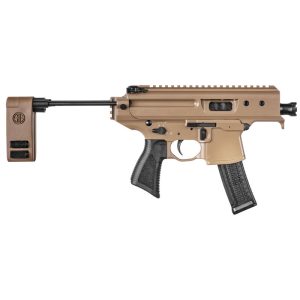 image-full-2348-97564e933ee52fda2104a5203105cbd1.jpg SIG SAUER MPX COPPERHEAD 9MM PISTOL COYOTE TAN 3.5" BBL, PISTOL BRACE 1-20RD MAGAZINE