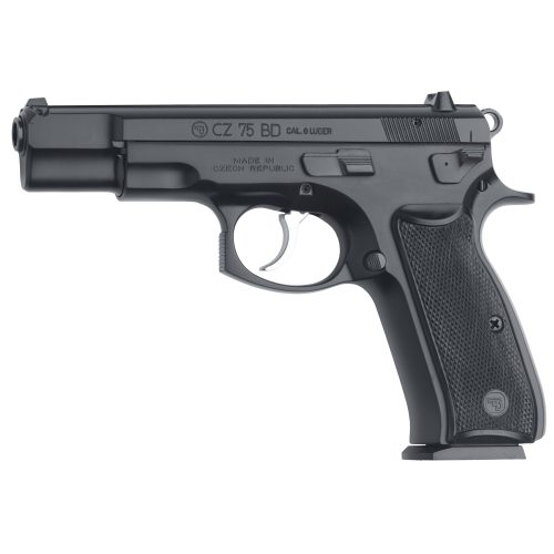 CZ 75BD 9MM BLACK FIXED SIGHTS, DECOCKER, 2-16RD MAGS