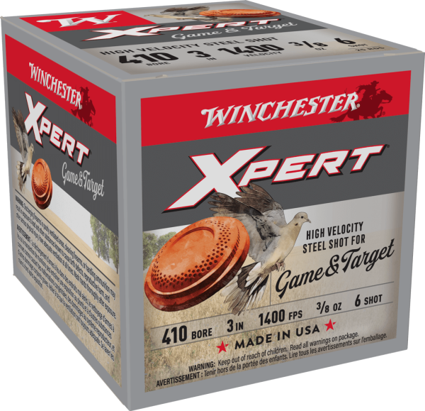 image-full-5012-4a9ab9ec2a0fc7934a37f148cf93a110.png WINCHESTER XPERT STEEL HV 410G 3/8OZ #6 SHT 25RD BX 250RD CASE