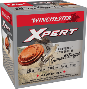 image-full-5148-8a395d3d37759d0a52d124340c024859.png WINCHESTER XPRT STEEL 28G 2-3/4"#7 SHT 5/8OZ 25/250RDS