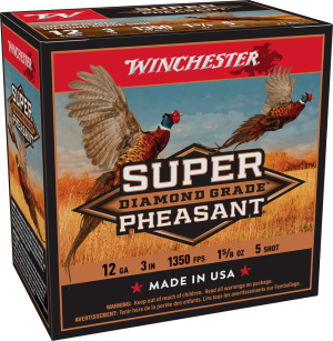 image-full-8041-27897c2a7973e0586230ccc1304492d0.png WINCHESTER SUPER PHEASANT DIAMOND GRADE 12 GA 3" #5 1-5/8 OZ 25 RD/BX 10 BX/CS