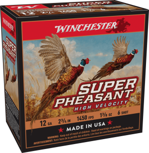 image-full-8081-37f55a799e31c856107d28198cb67932.png WINCHESTER SUPER PHEASANT 12 GA 2-3/4" #6 HV HB 1-3/8 OZ 25 RD/BX 10 BX/CS