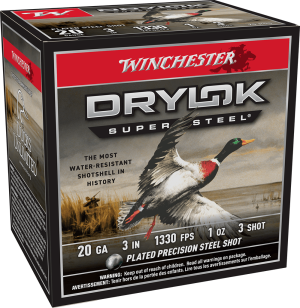 image-full-8156-bc8aded33c8080830b95a5c4bca75c7c.png WINCHESTER DRYLOK STEEL 20G 3" 1OZ #3 SHT 25RD BX 250RD CASE