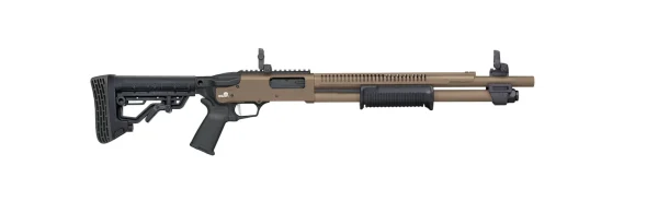 image-full-8471-bb13f6718d912a2e9e3bc1271df3df36.webp MOSSBERG 590R CERAKOTE 12G 3" SHOTGUN 18.5" W/ H.S., FDE, MOE GRIP/FLIP UP, 5 POSITION STOCK, 6+1
