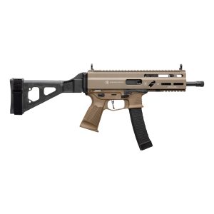 image-full-8547-2604f24072f59c935daf23582e85d2fb.jpg GRAND POWER STRIBOG SP9A3 9MM PISTOL 8" BARREL THREADED RLR DELAYED STRIBOG PATTERN MAG W/ BRACE FDE