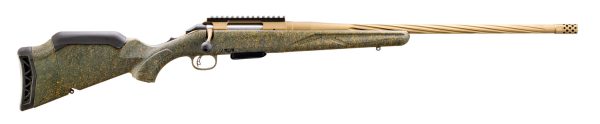 image-full-86536-f1ba3790a1d89c4fa3f53e6eaa46c8e4.jpg RUGER AMERICAN G2 PREDATOR 350 LEGEND RIFLE 22" SPIRAL FLUTED, BURNT BRONZE/GREEN SPLATTER 5RD MAG