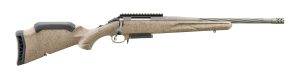 image-full-86681-0db9ef733cc18bc1ea89651a8a3cb4fc.jpg RUGER AMERICAN G2 RANCH RFL 243 WIN 16.1" FDE SPLATTER 3RD AI STYLE MAG
