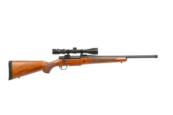 image-full-8735-708e12ce80346adf6f4143b5040895ad.jpg MOSSBERG PATRIOT 400 LEGEND RIFLE WALNUT/BLK 20" T.B., 4RD, 3-9X40 SCOPE