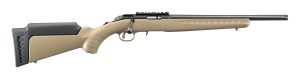 image-full-9092-6be20e1d90b3cccba3b12b043db73071.jpg RUGER AMERICAN 22LR RIFLE 16" T.B. FDE SYNTHETIC 1-10RD MAG