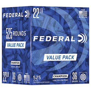 opplanet-federal-premium-22-long-rifle-36-grain-lead-hollow-point-rimfire-ammo-525-rounds-747-525rd-main__85655.1684766431.1280.1280.jpg Federal 22 Long Rifle Ammunition Champion F747 36 Grain Lead Hollow Point Value Pack 525 Rounds