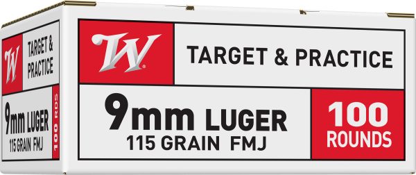 WIN 9MM 115GR USA FMJ 100RD