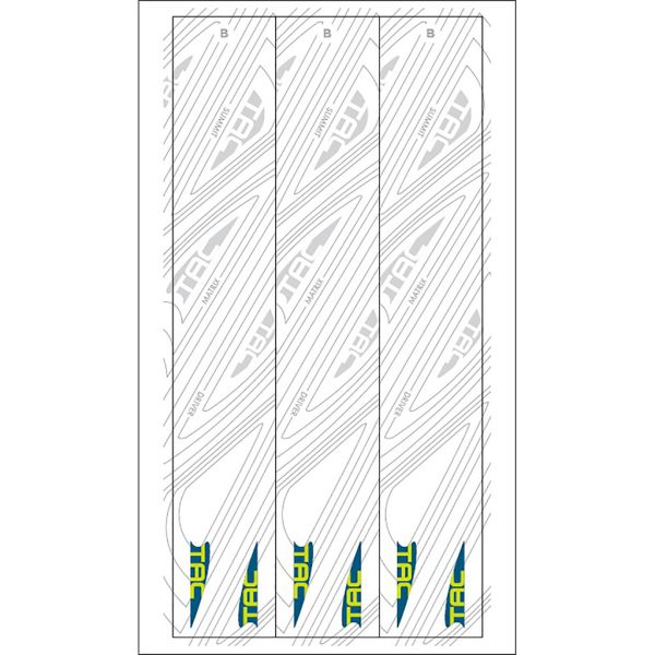 TAC Vanes Arrow Specific Wraps White Size B 4.625 13 pk.