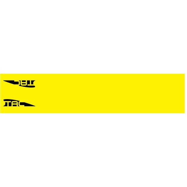 1402930_1.jpg TAC Vanes Arrow Wraps Yellow 4.675 x 1.0 in. 13 pk.
