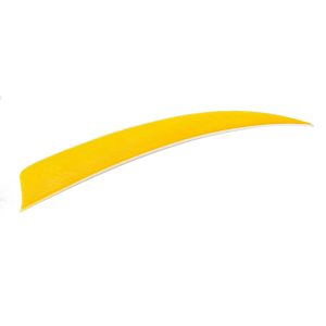 16517_1.jpg Trueflight Shield Cut Feathers Yellow 4 in. LW 100 pk.