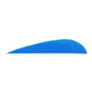 8425_1.jpg Trueflight Parabolic Feathers Blue 3 in. RW 100 pk.